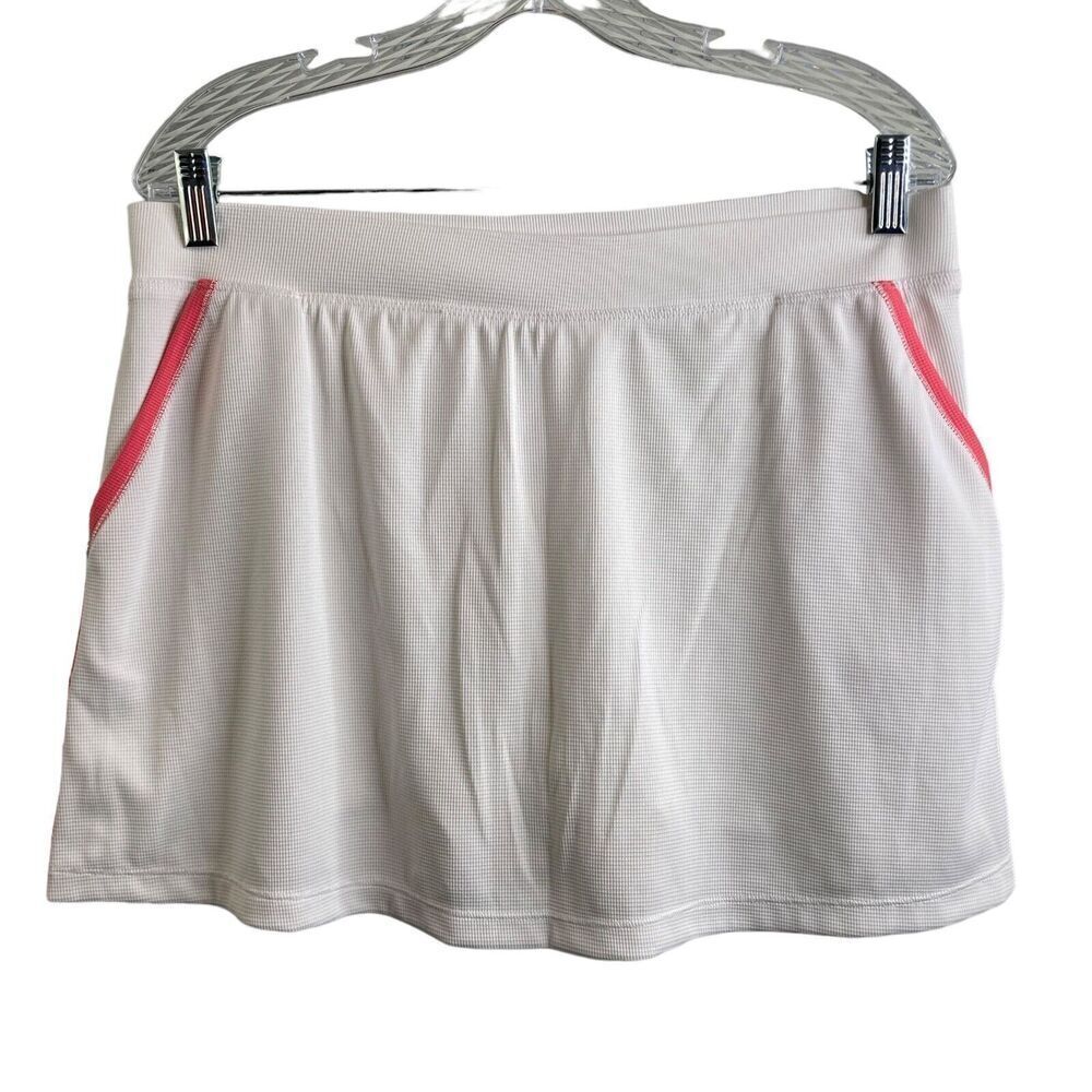 Tail Tech‎ Women's White Tennis Skirt Size L Preppy Tenniscore Golf Country Club